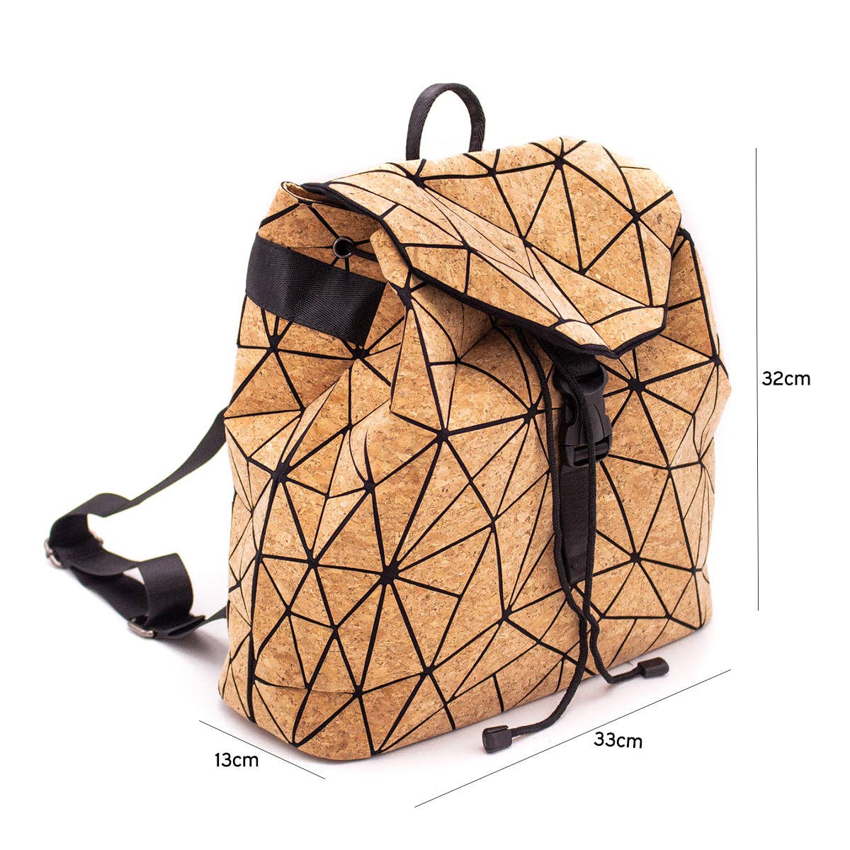 Geometric Cork Backpack BAG-2026-7